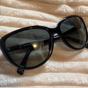 Miu Miu Glossy Black Sunglasses